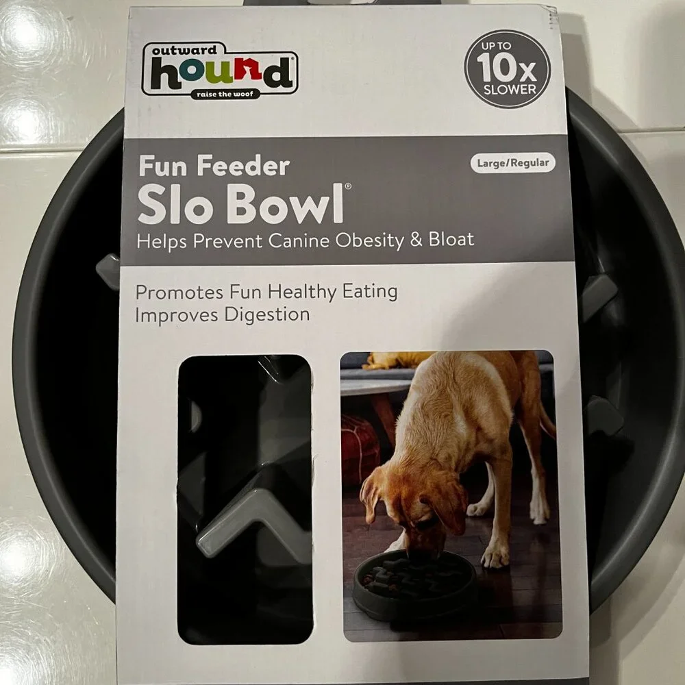 Fun‎ Feeder Slo Bowl - Prevents Canine Obesity & Bloat (large/new) (dog bowl)